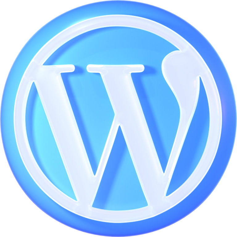 Le "W" du logo de WordPress