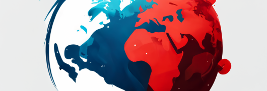 Logo de la Terre aux couleurs de la France