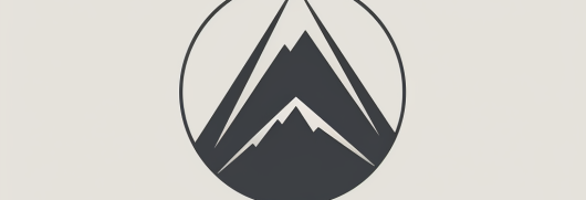 Logo minimaliste de montagne